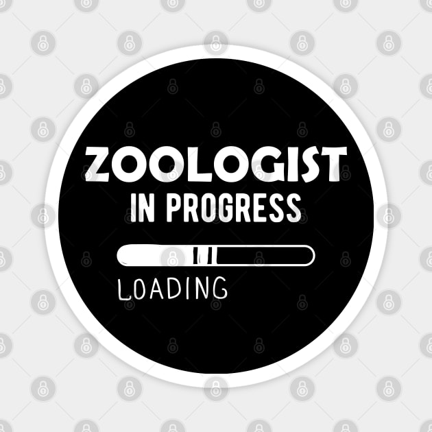 Zoology student - Zoologist in progress loading Magnet by KC Happy Shop